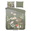 Good morning Dekbedovertrek Lesli - nr.20094 groen 100% katoen