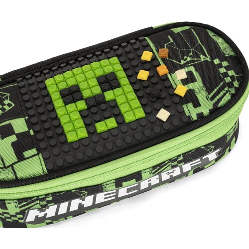 Minecraft Etui Ovaal, Build - 22 x 9,5 x 7 cm - Polyester