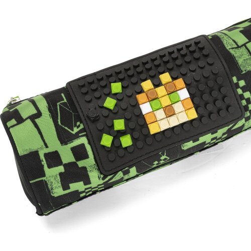 Minecraft Etui Rond, Build - 22 x 8 cm - Polyester