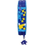 Sonic Gevuld etui, Bleu - 28 stuks - 19,5 x 12,5 x 4  cm - Polyester