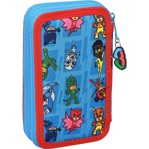 PJ Masks Gevuld Etui, Power Heroes - 28 st. - 19,5 x 12,5 x 4 cm - Polyester