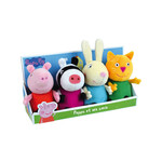 Peppa Pig Knuffels Friends (set van 4) Ca. 17 cm - Pluche