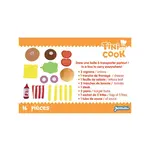 Jemini Tini Cook Burger menu - 16 stuks - Pluche