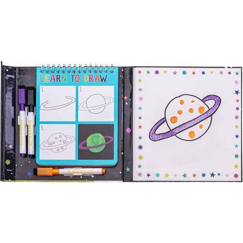 Floss & Rock Teken Oefen-set, Space - 18 x 18,5 x 2 cm - Multi