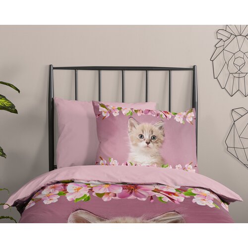 Good morning Dekbedovertrek Looks - kids nr.31005 pink - 100% katoen