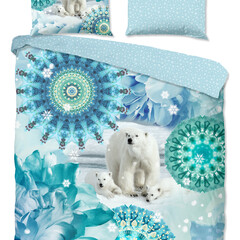 HIP Dekbedovertrek Seppo - flanel nr.30952 blauw