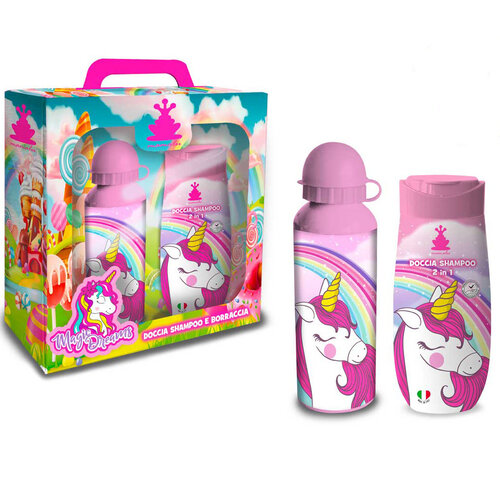 Unicorn Set Douchegel & Shampoo, Magic Dreams + Drinkfles