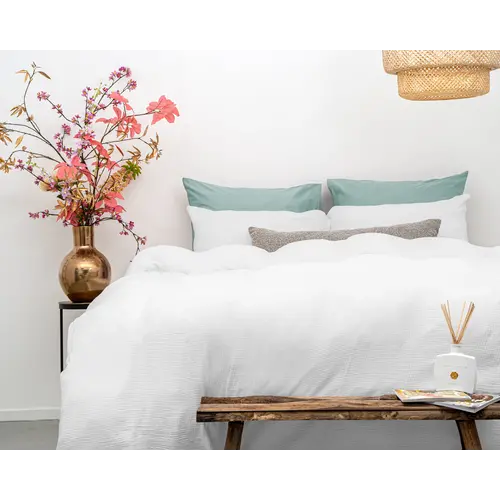 Dreamhouse Dekbedovertrek Mousseline Wit - Katoen