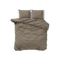 Dreamhouse Dekbedovertrek Mousseline Taupe - Katoen