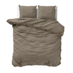 Dreamhouse Dekbedovertrek Mousseline Taupe - Katoen