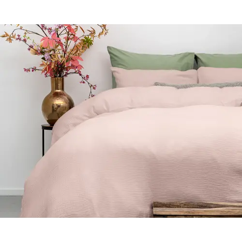 Dreamhouse Dekbedovertrek Mousseline Roze - Katoen