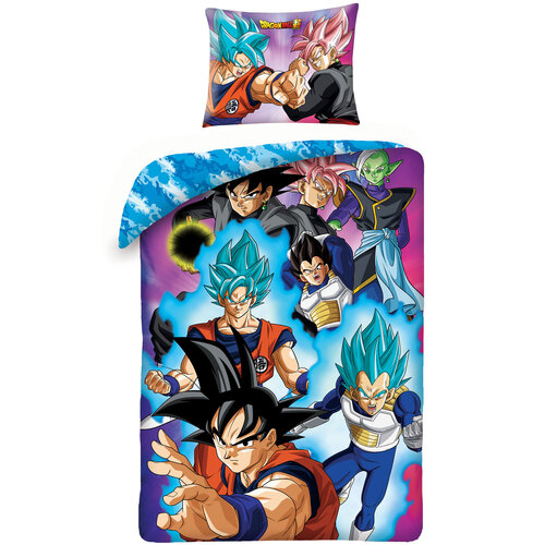 Dragon Ball Z Dekbedovertrek, Shonen - (Let op - Met extra grote sloop 70x90cm) - Katoen