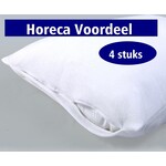 hotelgroothandel.nl Molton Kussensloop | 4 Stuks Flanel stretch - wit | 60x70cm