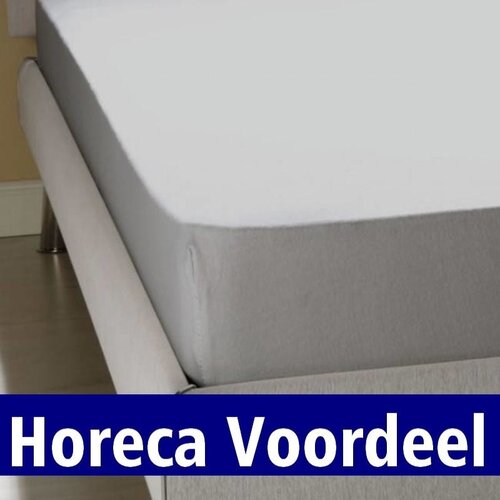 hotelgroothandel.nl 2-Pack - Hoeslaken - Grijs Jersey Stretch 100% Katoen