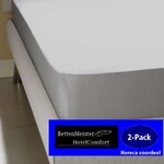 hotelgroothandel.nl 2-Pack - Hoeslaken - Grijs Jersey Stretch 100% Katoen