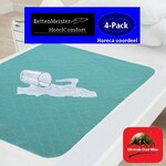 hotelgroothandel.nl 4 Pack Wasbare incontinentie 4-laags bedonderlegger 85x90 +50cm TPU