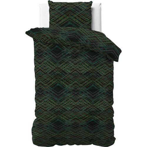 Sleeptime Dekbedovertrek ST ELG Authentic Triangle Green