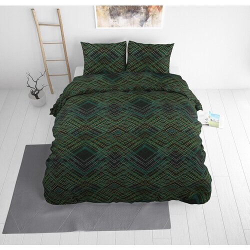 Sleeptime Dekbedovertrek ST ELG Authentic Triangle Green