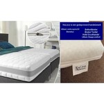 NoLizzz® 2-Persoons Matras -POCKET HR45 Koudschuim/NASA Traagschuim 7 ZONE 21 CM - 3D - Met handgrepen en Biez - Alleen showroom verkoop