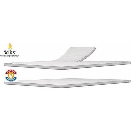 NoLizzz® Aloe Vera - Split toppermatras 3D  Koudschuim /Traagschuim 10 CM - Met dubbele split - Alleen showroom verkoop