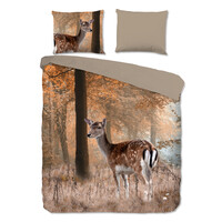 Good morning Dekbedovertrek Gavin - nr.20098 bruin 100% katoen