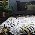 Sleeptime Woon-slaapdeken Snow tiger Zwart 200 x 240