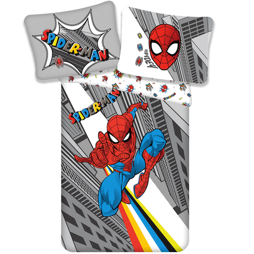 Spiderman Dekbedovertrek Pop -  (Let op - Met extra grote sloop 70x90cm) - 140 x 200 cm - Katoen