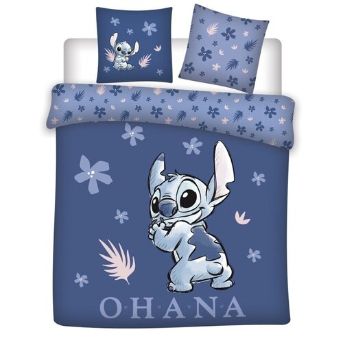 Disney Lilo & Stitch Dekbedovertrek Blue Love - Lits Jumeaux - 240 x 220 cm - Katoen