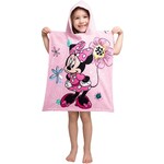 Disney Minnie Mouse Poncho / Badcape Pink Bow - 50 x 115 cm - Katoen