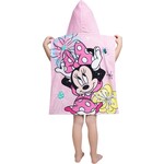 Disney Minnie Mouse Poncho / Badcape Pink Bow - 50 x 115 cm - Katoen