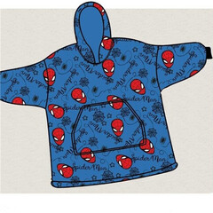 Spiderman Hoodie Fleece deken, True Hero - One Size