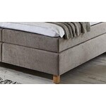 NoLizzz® Aanbieding! - Boxspring Monaco - Pocketveren/koudschuim + Topmatras - Zand