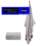 hotelgroothandel.nl 2 Pack Saunalakens Afdeklakens - (set van 2 stuks) grijs 100x150cm - 100% katoen badstof 450g.m²