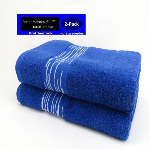 hotelgroothandel.nl 2 Pack Badlaken Essentials - (2 stuks) blauw 550g. m² 70x140cm