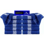 hotelgroothandel.nl 12 Stuks Gastendoekjes  - Essentials 30x50cm - blauw 100% katoen badstof