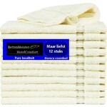 hotelgroothandel.nl 12 Stuk sWashandjes Ruche Ecru - 16x24cm - 550g. p/m2 - 100% gekamde katoen