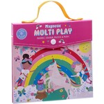 Floss & Rock Magnetische Speeldoos, Regenboog Elfje - 4 in 1 - 23,5 x 22,5 x 2cm