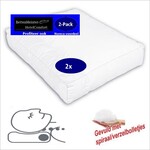 hotelgroothandel.nl 2 Pack Hoofdkussen/Nekkussen (2 stuks) Orthopedisch  50x60/10cm tijk  katoen Perkal