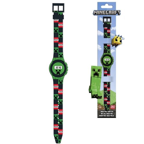 Minecraft Digitaal Horloge Creeper - 22 cm