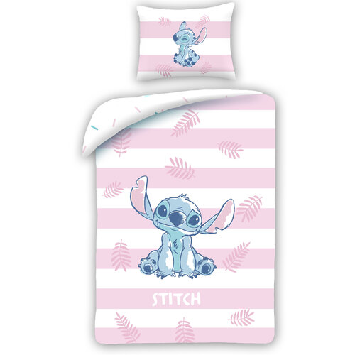 Disney Lilo & Stitch Dekbedovertrek, Stripes - Eenpersoons - 140 x 200 cm - Katoen