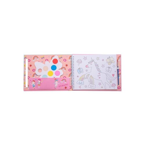 Floss & Rock Schilders blok, Regenboog Fee - 27 x 20 x 1 cm - Multi
