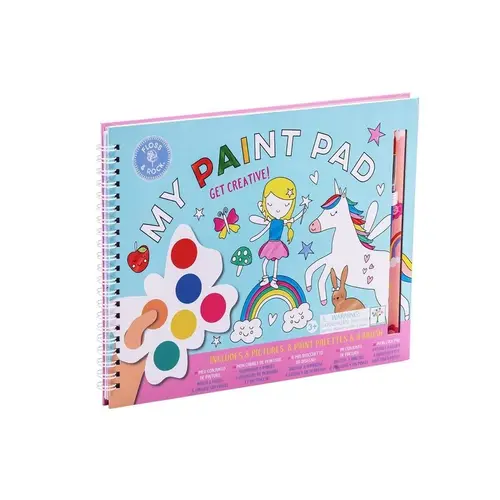 Floss & Rock Schilders blok, Regenboog Fee - 27 x 20 x 1 cm - Multi