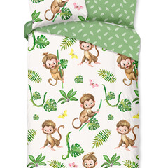 Good morning Dekbedovertrek Green kids nr.31198 groen 100% katoen