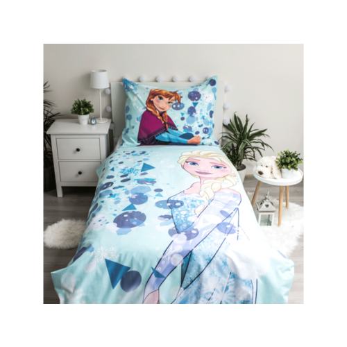 Disney Frozen Dekbedovertrek, Sisters Glow in the Dark - Eenpersoons - 140 x 200 cm - Katoen