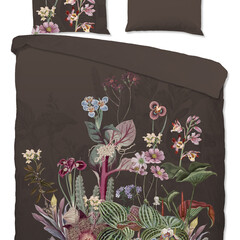 Good morning Dekbedovertrek Phoebenr.20096 bruin 100% katoen