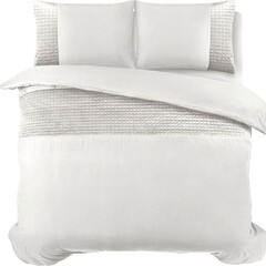 Sleeptime Dekbedovertrek Velvet Band White