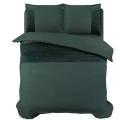 Sleeptime Dekbedovertrek Velvet Band Groen 200 x 220