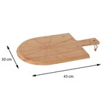 Huis en Bed Excellent Houseware 3-delige Pizzasnijset 43x30 cm bamboe