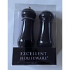 Koopman Excellent Peper- en Zoutset - Zwart/grijs