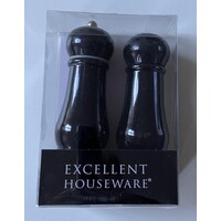Koopman Excellent Peper- en Zoutset - Zwart/grijs